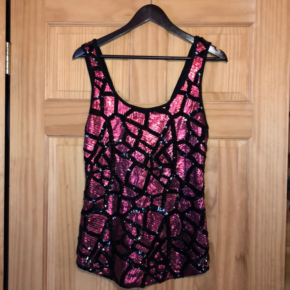 Sequin tank top